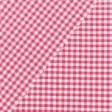 Тканини бавовняні сумішеві - Декоративна тканина Клітинка дрібна рожева