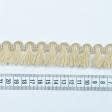 Ткани для одежды - Бахрома кисточки Кира матовая св.бежевый 30 мм (25м)