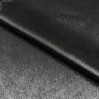 Тканини для блузок - Атлас платтяний KIRAN FOIL напилення срібло на чорному