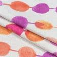 Тканини бавовна - Декоративна тканина Фаіна буси кольори помаранчевый, фіолетовый