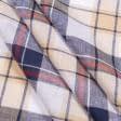 Ткани для блузок - Рубашечный лен harmony шотландка