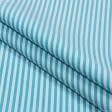 Ткани для банкетных и фуршетных юбок - Декоративная ткань Рустикана полоса узкая цвет небесно голубой