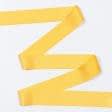 Тканини тасьма - Репсова стрічка Грогрен жовта 41 мм