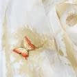 Тканини фурнітура для декоративних виробів - Магнітний підхват Метелик на тасьмі антік темний