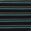 Тканини для спідниць - Трикотаж з люрексом у смужку чорно-сіро-зелений