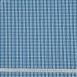 Тканини для скатертин - Декоративна тканина Рустікана клітинка т. блакитний