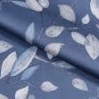 Ткани для сорочек и пижам - Сатин набивной MACOSATEEN листья