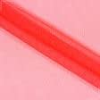 Тканини гардинні тканини - Тюль сітка міні Грек  червоний