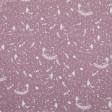 Ткани хлопок - Ткань полотенечная ТКЧ вафельная набивная куры цвет лиловый