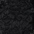 Тканини для спідниць - Платтяний атлас Модісат креш чорний