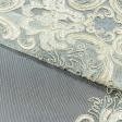 Ткани гардинные ткани - Тюль сетка вышивка Анисса  св. мята,  крем  с фестоном