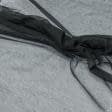 Ткани horeca - Тюль микросетка Бюти цвет черный с утяжелителем