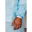 Тканини захисні костюми - Халат медичний одноразовий на кнопках SMS (зшивний) L