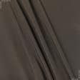 Ткани шелк - Крепдешин стрейч темно-коричневый