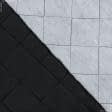 Ткани для жилетов - Плащевая Фортуна стеганая с синтепоном 100г/м ромб 7см*7см черная