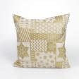 Тканини для подушок - Чохол на подушку новорічний Шивері колір золото 45х45см (145069)