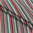 Тканини для вулиці - Дралон смуга /JAVIER колір червоний, сірий