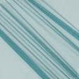Тканини гардинні тканини - Тюль сітка міні Грек  зелена бірюза