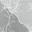 Ткани для тюли - Тюль вышивка Цветы белый с фестоном