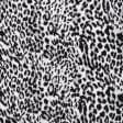 Тканини для одягу - Штапель Фалма принт леопард біло-сірий