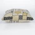 Тканини текстиль для кухні - Чохол на подушку новорічний Юндер колір золото, чорний 45х45см (145036)