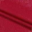 Ткани для декоративных подушек - Новогодняя ткань Валор бордо, блестки напыление