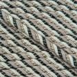 Ткани шнур декоративный - Шнур Базель цвет бежевый, черный, молочный d=10мм