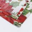 Тканини готові вироби - Ранер для сервірування столу новорічний / Різдво 150х40 см  (172591)