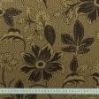 Ткани для декоративных подушек - Декор-гобелен Цветы  старое золото,коричневый