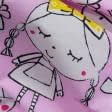Ткани хлопок смесовой - Декоративная ткань Девочки цвет розовый