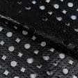 Ткани для костюмов - Кожа искусственная перфорированная черный