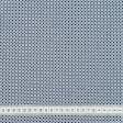 Тканини бавовна - Сорочкова тканина кубик/коло синьо-білий