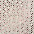 Ткани портьерные ткани - Декоративная ткань Селин сердечки бордо, серый