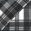 Тканини для декоративних подушок - Фліс-200 клітинка чорно/сіра