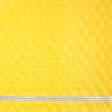 Тканини для верхнього одягу - Плащова фортуна стьогана 4см*4см  пл/100 жовтий