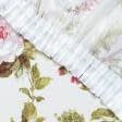 Тканини штори - Штора лонета Флорал  квіти молочний 150/270 см  (161174)