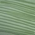Ткани для тюли - Тюль вуаль Вальс полоса цвет зеленое яблоко с утяжелителем