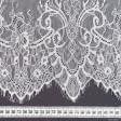 Ткани свадебная ткань - Гипюр с фестоном белый 3м