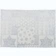 Тканини текстиль для кухні - Сет сервірувальний Новорічний / Шівері колір  срібло 30х45 см  (145072)