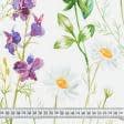 Ткани для покрывал - Декоративный нубук Петек  БАСКИЛИ/  BASKILI цветы ромашки