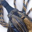 Тканини фурнітура для декора - Підхват для штор Імперіал синій/коричневий