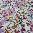 Ткани для детской одежды - Экокоттон цветущий сад, розовый, синий