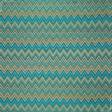 Тканини портьєрні тканини - Жакард Остро зигзаг блакитний, діжонська гірчиця