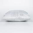 Ткани для декора - Чехол  на подушку новогодний жаккард люрекс цвет серебро 45х45см (163713)