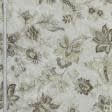 Тканини для римських штор - Декоративна тканина Файдіас квіти бежевий, коричневий