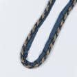 Ткани фурнитура для декора - Шнур окантовочный Корди цвет золото, синий 10 мм