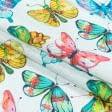 Ткани портьерные ткани - Декоративная ткань Реф бабочки  мультиколор