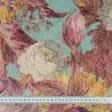 Тканини портьєрні тканини - Велюр  Ребекка троянди /BOUQUET REBECCA оливка, бузковий, бежевий