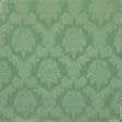 Ткани жаккард - Декоративная ткань Дамаско вензель светло зеленая