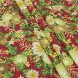 Тканини для печворку - Декоративна  новорічна тканина  /різдво
